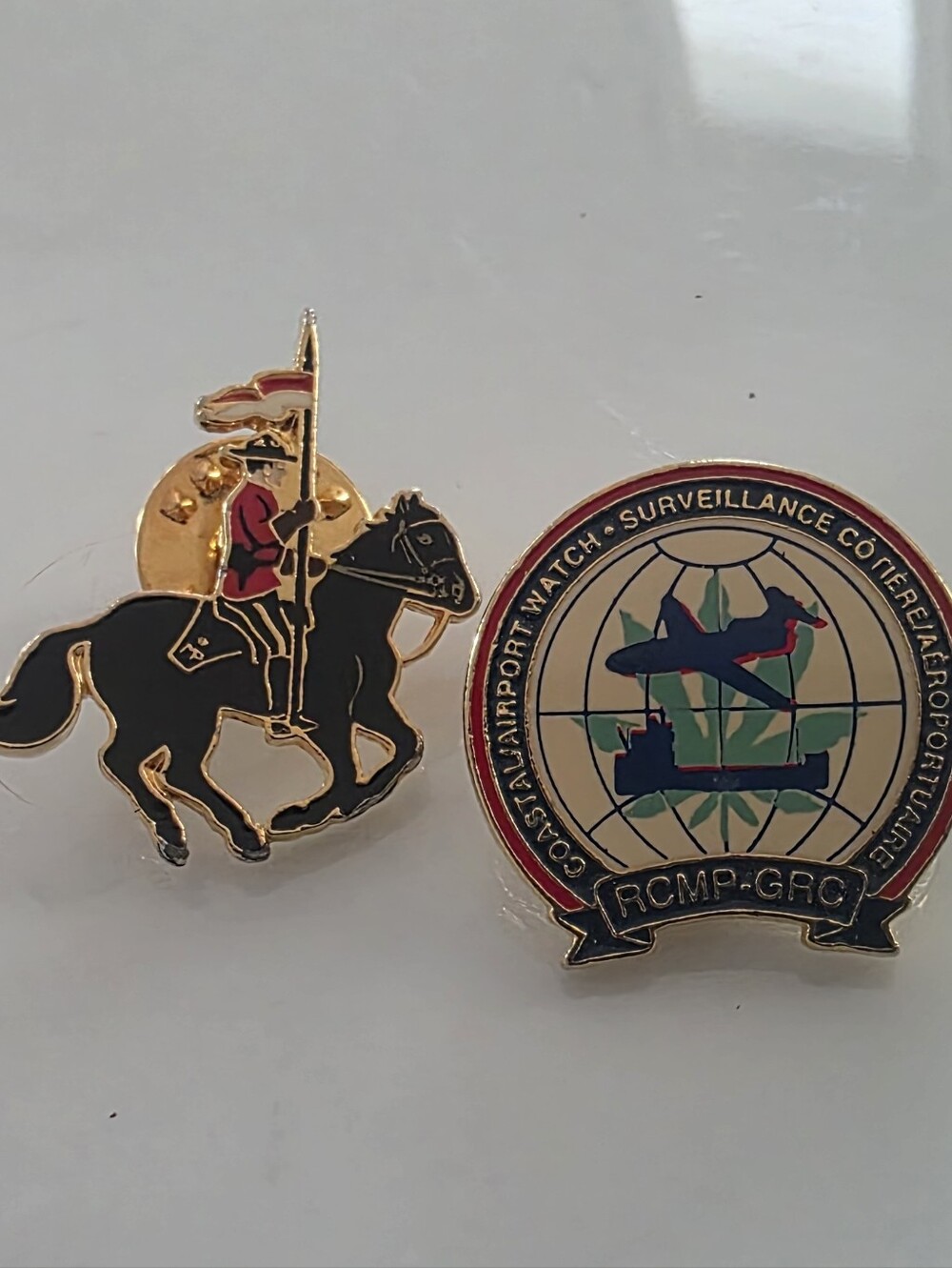 RCMP Pins Brooch Airport Coastal Watch